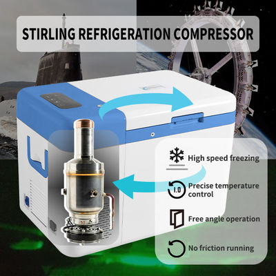 25L Portable Ultra Low Temperature Freezer for Laboratory Samples Storage -86C/-112F