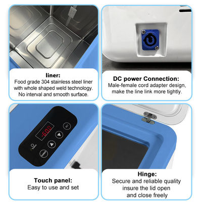 25L Portable Ultra Low Temperature Freezer for Laboratory Samples Storage -86C/-112F